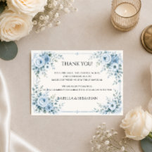 Staubblaues Blumenhochzeit