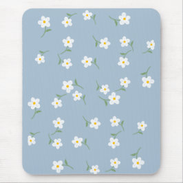 Staubblaues Gänseblümchen-Blumen-Mauspad Mousepad