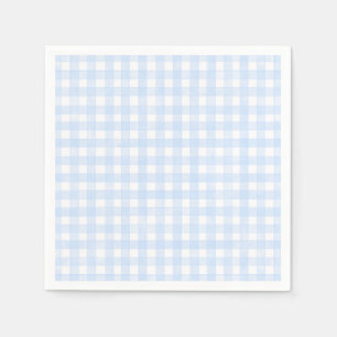 Staubblaues klassisches Gingham Serviette