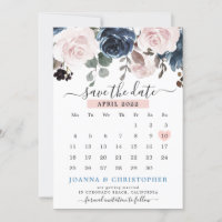 Staubblaues Rosa Florales Botanisches Hochzeitskle