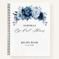 Staubblaues Schiefer Navy Blumen Hochzeitsdusche R