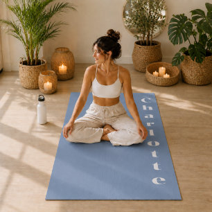 Staubblaues Wellness-Minimalist persönlich gestalt Yogamatte