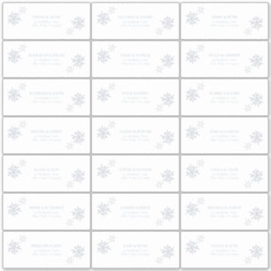 Staubig Blaue Schneeflocke Winter Moderne Gäste Ad Aufkleber