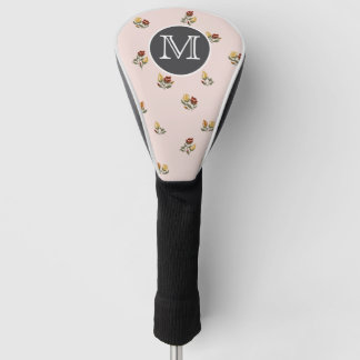 Staubig Rosa Blumen-Golf-Schlagkopfabdeckung Golf Headcover