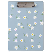 staubige Daisy Blumen Klemmbrett
