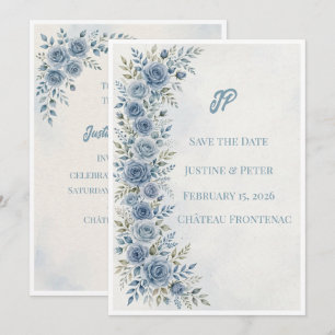 Staubige Lavendel-Blumen-Hochzeitseinladung Einladung