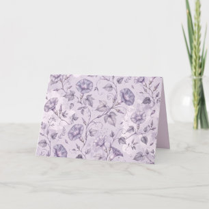 Staubige Lavendel-Prächtige Trichterwinden Blumen Karte