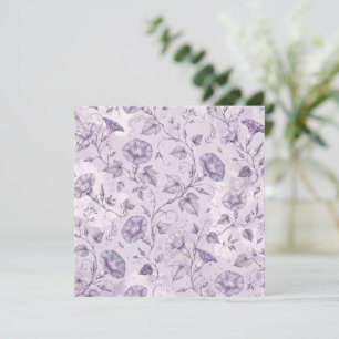 Staubige Lavendel-Prächtige Trichterwinden Elegant Karte