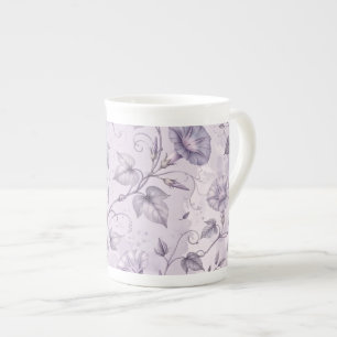 Staubige Lavendel-Prächtige Trichterwinden Elegant Prozellantasse