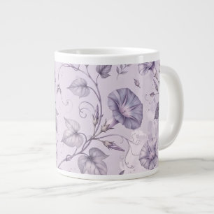 Staubige Lavendel-Prunkwinden Elegantes Blumenmust Jumbo-Tasse