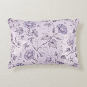 Staubige Lavendel-Prunkwinden Elegantes Florales D Dekokissen