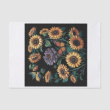 Staubige lila Sonnenblume, dramatische Blumendekor
