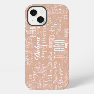 Staubige Rose Custom Name All-Over-Print iPhone 13 Hülle