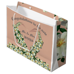 Staubige Rose - Hochzeitsgeschenktüte Große Geschenktüte