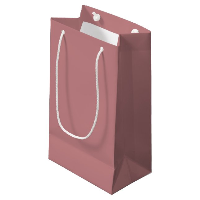 Staubige Rose Kleine Geschenktüte (Vorderseite Schrägansicht)
