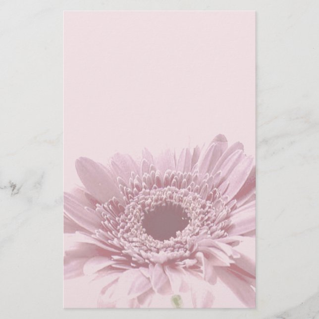 Staubige Rose mit Blumen-Briefpapier Briefpapier (Vorderseite)