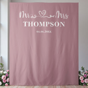 Staubige Rose Moderne Trend-Hintergrund für Mr u Wandteppich