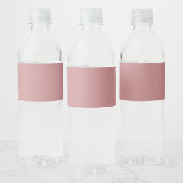 Staubige Rose Wasserflaschenetikett