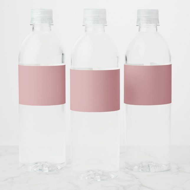 Staubige Rose Wasserflaschenetikett (Flaschen)