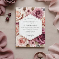 Staubige Rosen Florale Romanze Hochzeit