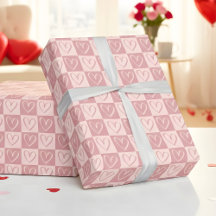 Staubige Rosen-Minimal-Herzen Valentinstag-Geschen