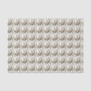 Staubige Rosen-Sage-Grün-Floral-Braut-Baby-Party Seidenpapier
