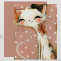 Staubige Rosen-Terrakotta-Katzen-Scrapbook-Papier