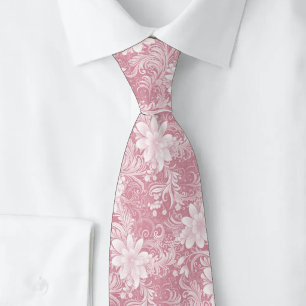 Staubige Rosenblumen-Batik Krawatte