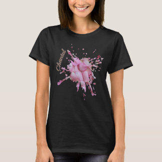 Staubige Rosenblüten Fleck benutzerdefiniert T-Shirt
