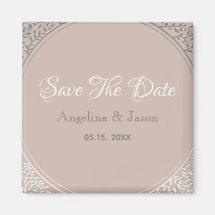Staubige Rosenhochzeit - Save The Date Einladung Magnet