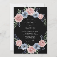 Staubige Rosenmalerei-Kranz-Hochzeit