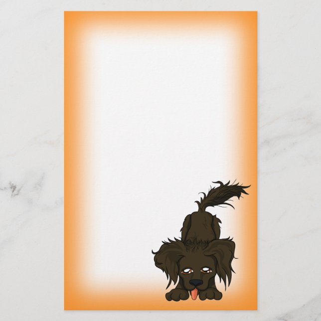 Staubiger Hund Briefpapier (Vorderseite)