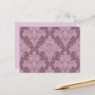 Staubiges Lavendel-Rosa-Mauve-Flieder-Elegantes Da Feiertagspostkarte