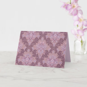 Staubiges Lavendel-Rosa-Mauve-Flieder-Elegantes Da Karte