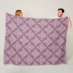 Staubiges Lavendel-Rosa-Mauve-Lila-elegantes Damas Fleecedecke