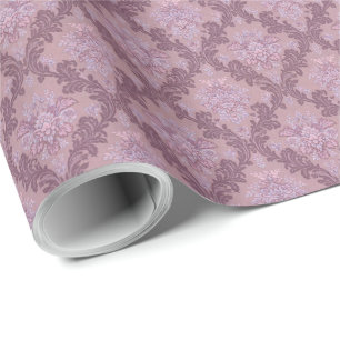 Staubiges Lavendel-Rosa-Mauve-Lila-elegantes Damas Geschenkpapier