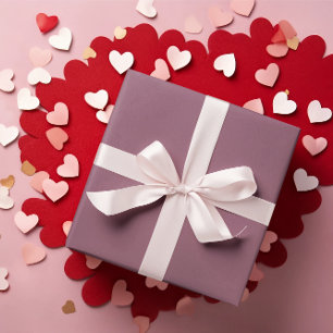 Staubiges Mauve - Rosa Geschenkpapierrolle Geschenkpapier