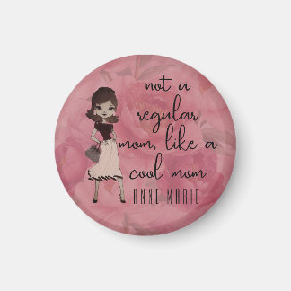 Staubiges Rosa-Blumen-Muttertags-Cute ‘Cool Mom’  Magnet