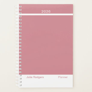Staubiges Rosa Modern Klein Planer