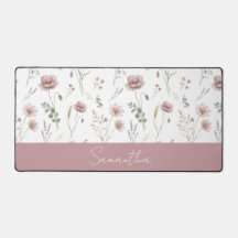 Staubiges Rosa Salbei Grün Aquarell Wildblume 