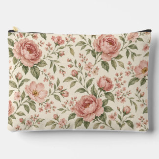 Staubrosa Blumen-Make-up-Tasche mit Salbeigrünem B Zubehörtasche
