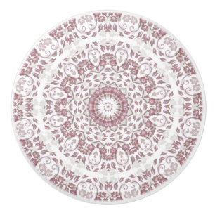 Staubrosa Blumenmandala Keramikknauf