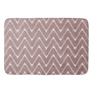 Staubrosa Chevron-Muster Badematte