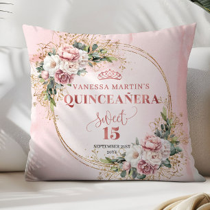 Staubrosa florale Eukalyptus-Geschenkidee Quinceañ Kissen