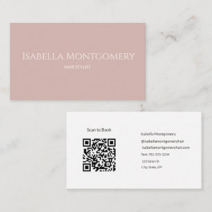 Staubrosa Haarstylist QR-Code Geschäft Visitenkarte