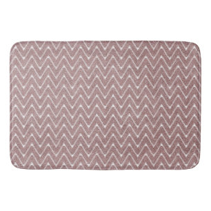 Staubrosa kleines Chevron-Muster Badematte