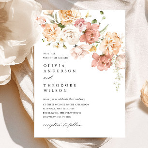 Staubrosa Rosen Hochzeit Einladung