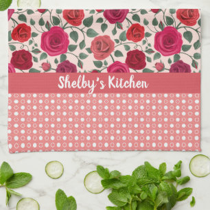 Staubrosa Rosen Personalisiert Geschirrtuch