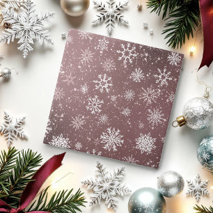 Staubrosa Schneeblumen Elegantes Winterfest Fliese