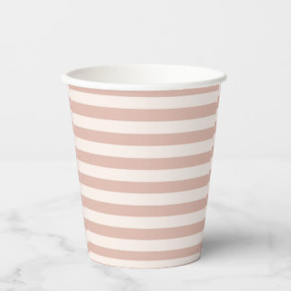 Staubrosa Streifen Minimalistische Babyparty für M Pappbecher